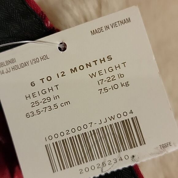 JANIE AND JACK RED PLAID WOOL PANTS, SIZE 6-12 MONTHS, NEW! - Picture 10 of 12